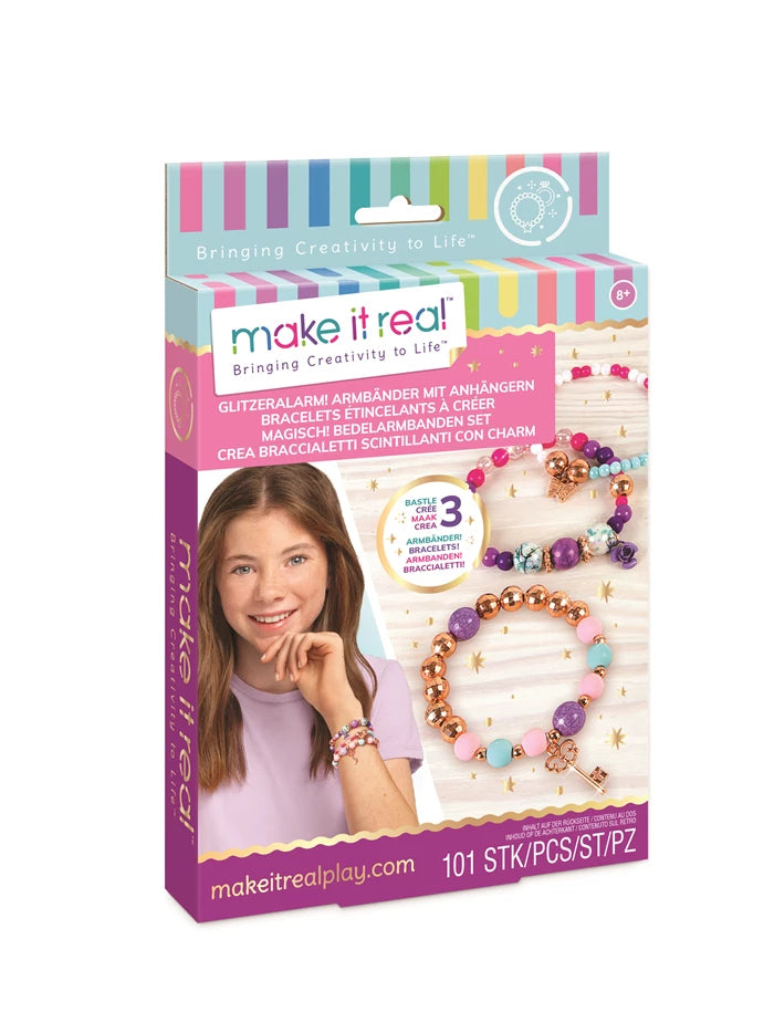 Bastelset Glitzeralarm Armbänder