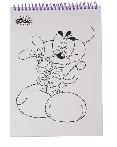 Diddl Malbuch A4 Lila