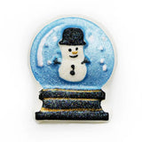 Badekugel handgemacht Weihnachten Schneemannkugel