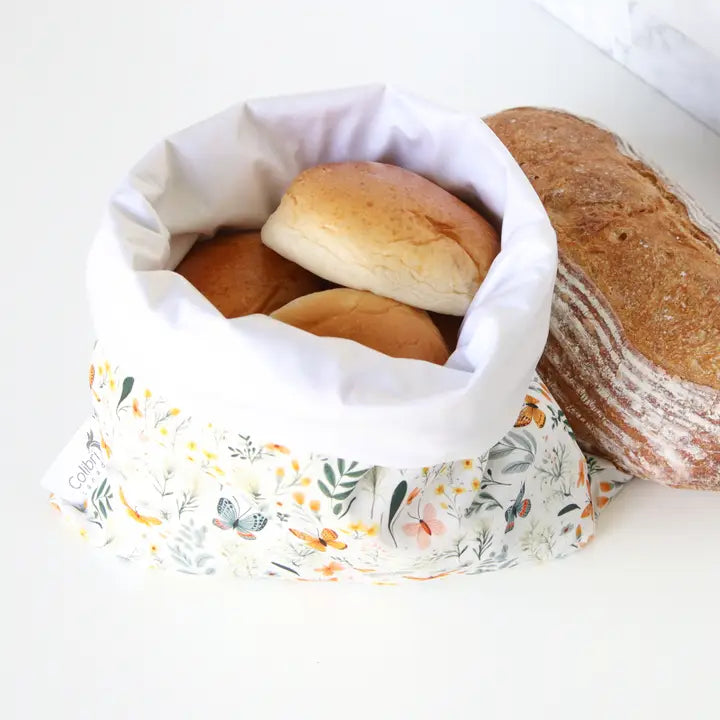 Lunchbag und Brotbeutel Colibri Schmetterling Weiss