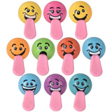 Smiley mit dehnbarer Zunge assortiert