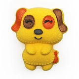 Badekugel Mini handgemacht Hund Gelb