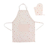 Kinder Kochschürze mit Handschuh Nature