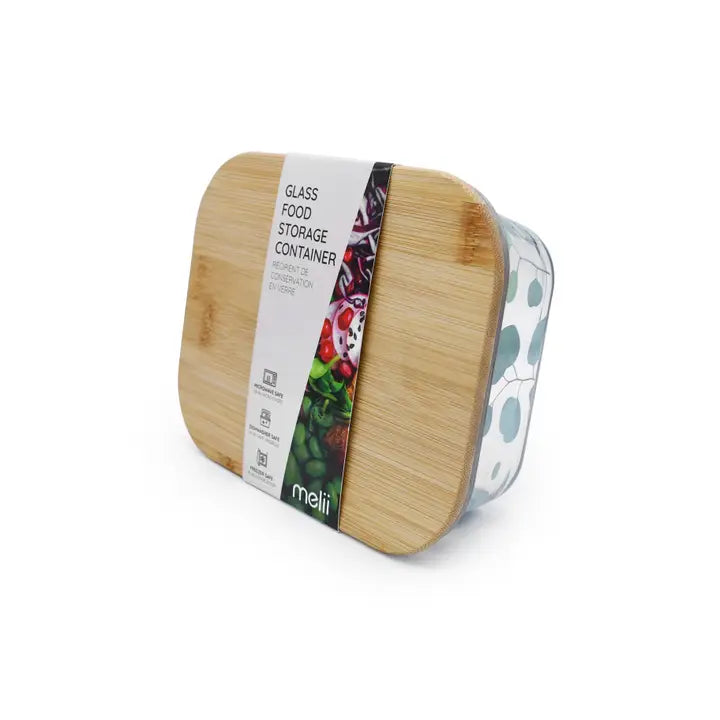 Znünibox aus Glas mit Bambusdeckel Melii Eukalyptus