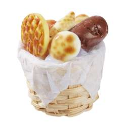 Wichtelzubehör Gebäckkorb Frühstück