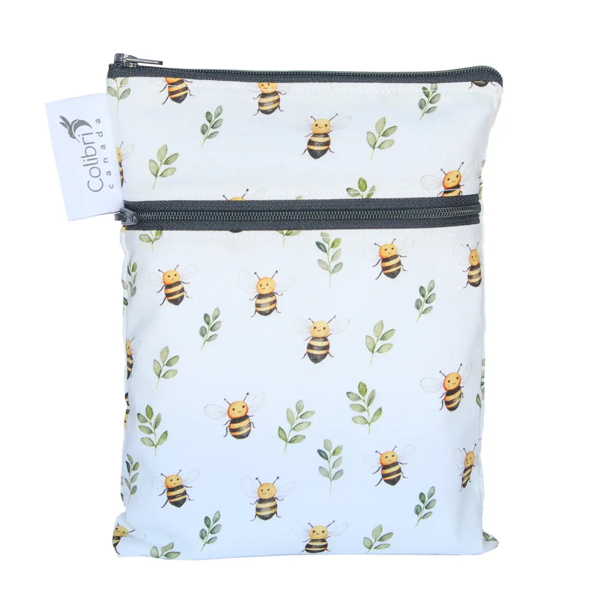 Wetbag und Lunchbag Colibri Biene Weiss