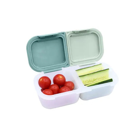 Znünibox Snackbehälter mit 2 Unterteilungen Mossgrün