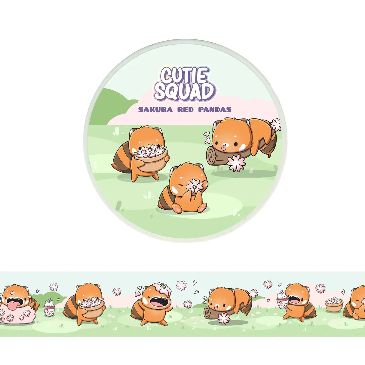 Washi Tape Roter Panda Kawaii