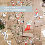 Adventskalender Christmas Braun