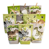 Adventskalender Dino Grün Grau