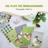 Adventskalender Dino Grün Grau