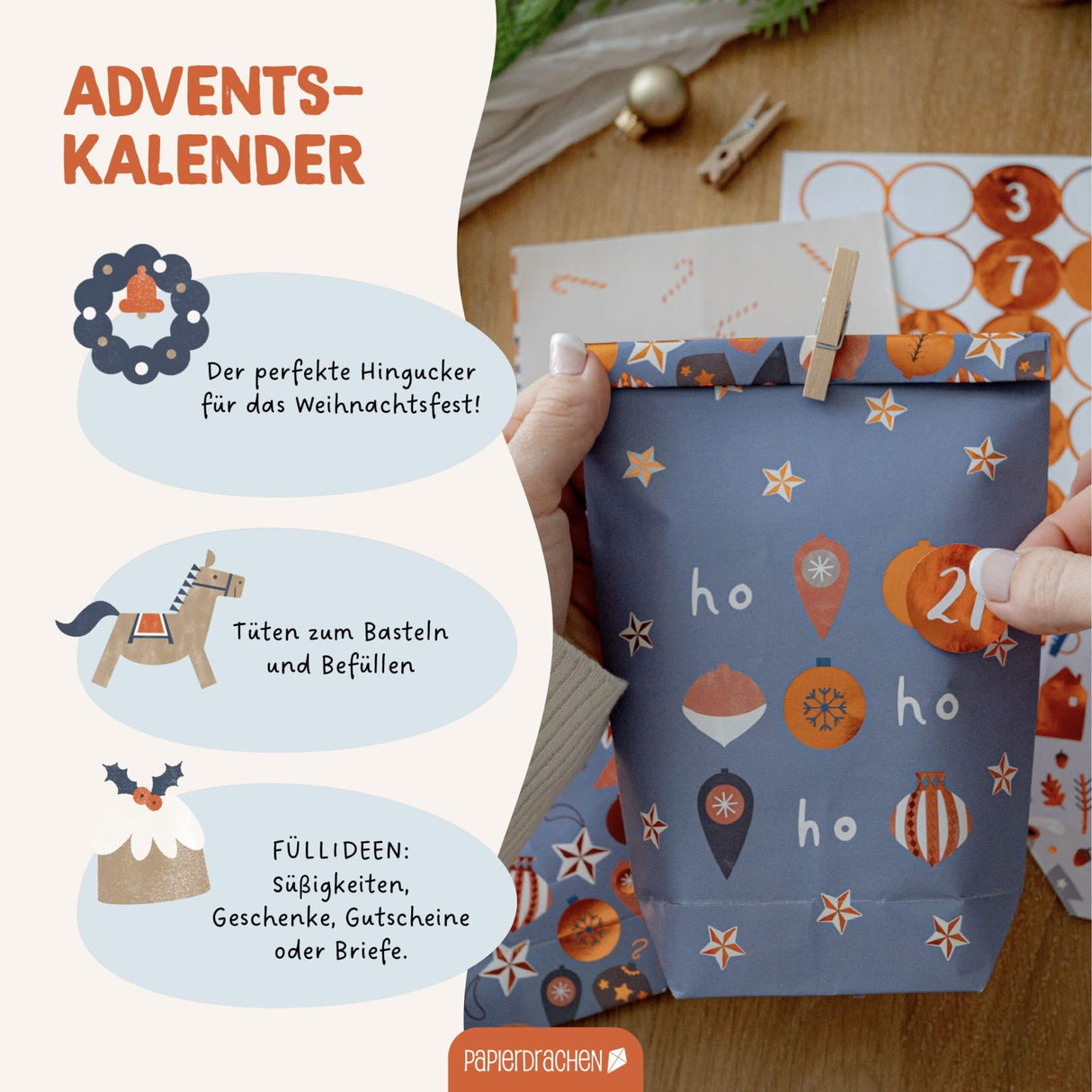 Adventskalender Tüten Hyggewald