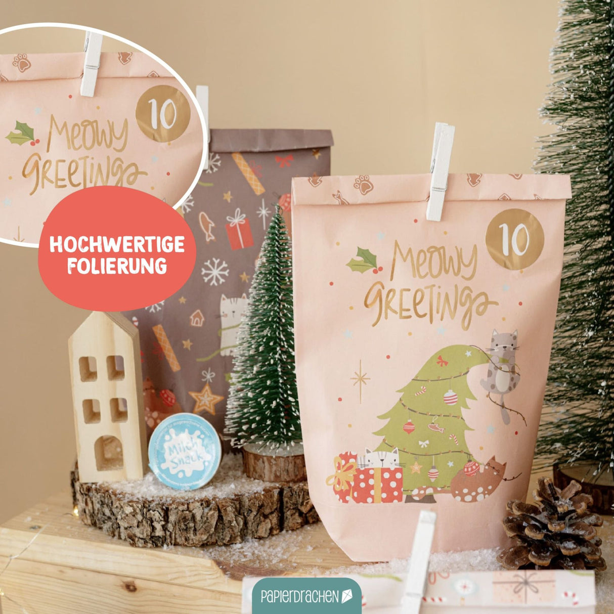 Adventskalender Tüten Mix Katzen
