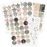 Adventskalender Zahlenaufkleber Set mit Geschenkstickern