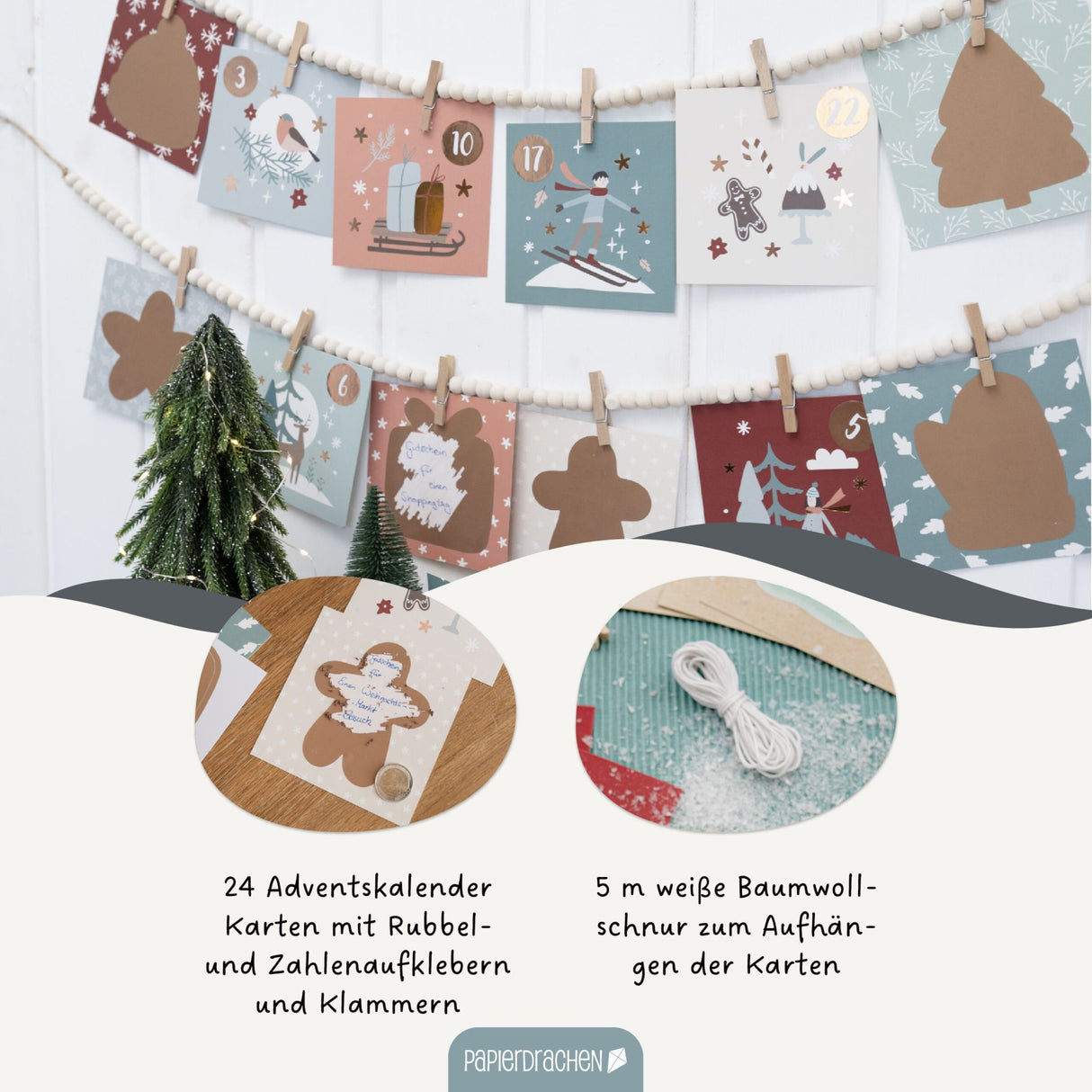 Adventskalender zum Rubbeln Weihnachten