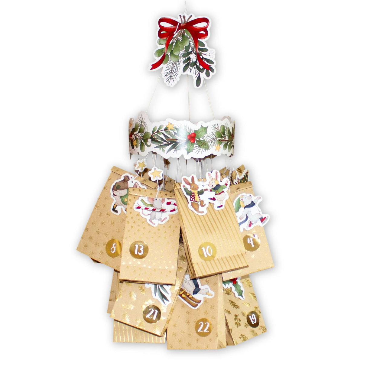 Adventskalender Mobile Wintertiere