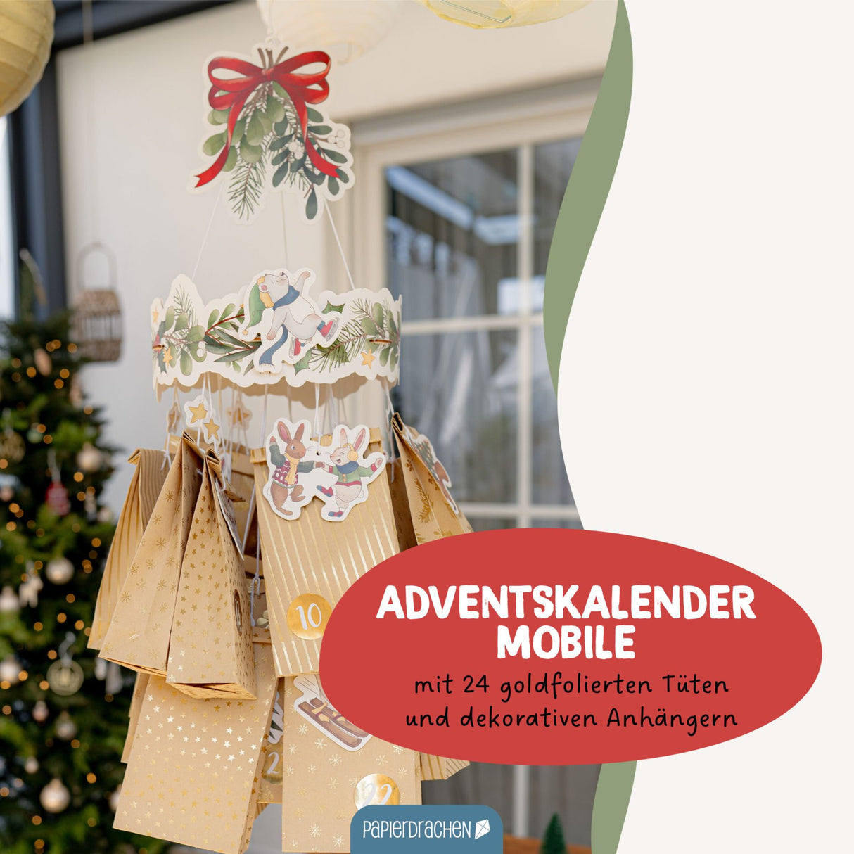 Adventskalender Mobile Wintertiere