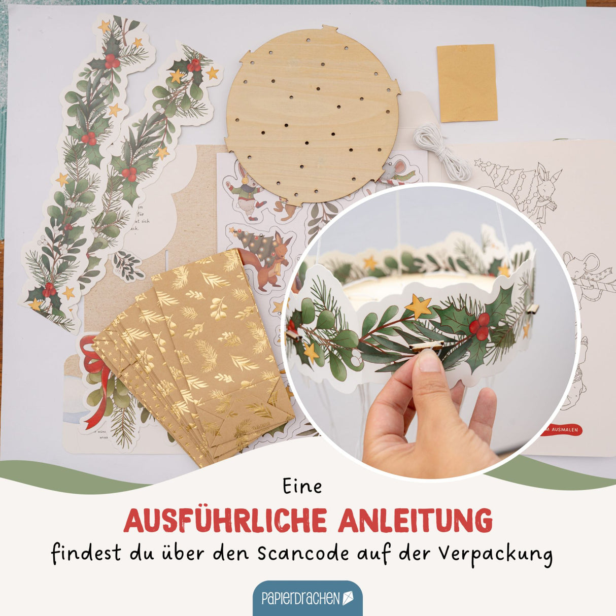 Adventskalender Mobile Wintertiere