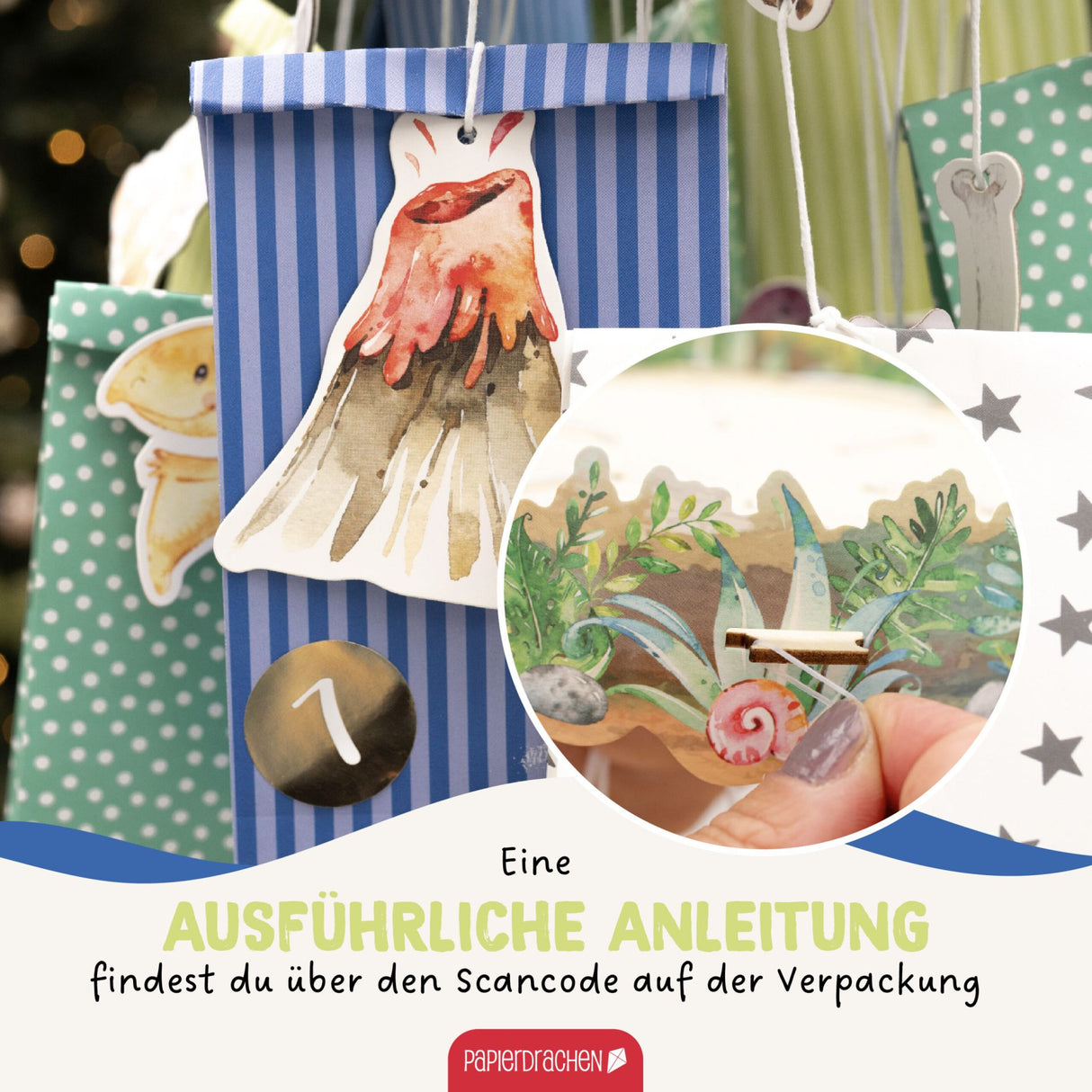 Adventskalender Mobile Dino