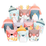 Adventskalender Wintertiere mit Stanzteilen