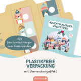 Adventskalender Wintertiere mit Stanzteilen