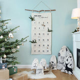 Adventskalender Wandteppich - Ein Lichtlein brennt