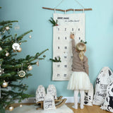 Adventskalender Wandteppich - Ein Lichtlein brennt