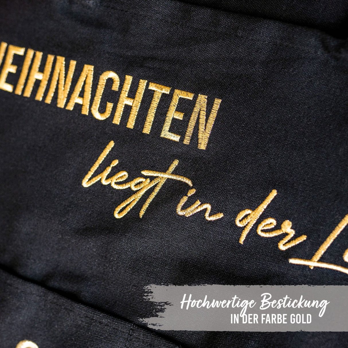 Adventskalender Wandteppich Schwarz