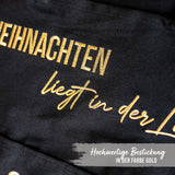 Adventskalender Wandteppich Schwarz