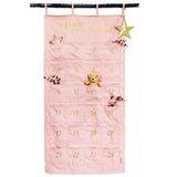Adventskalender Wandteppich Rosa&Gold