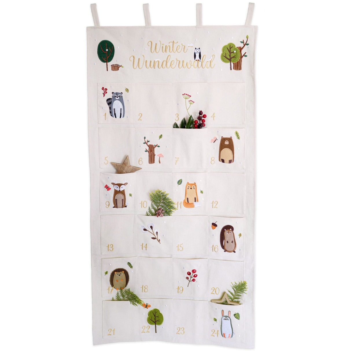 Adventskalender Wandteppich Waldtiere