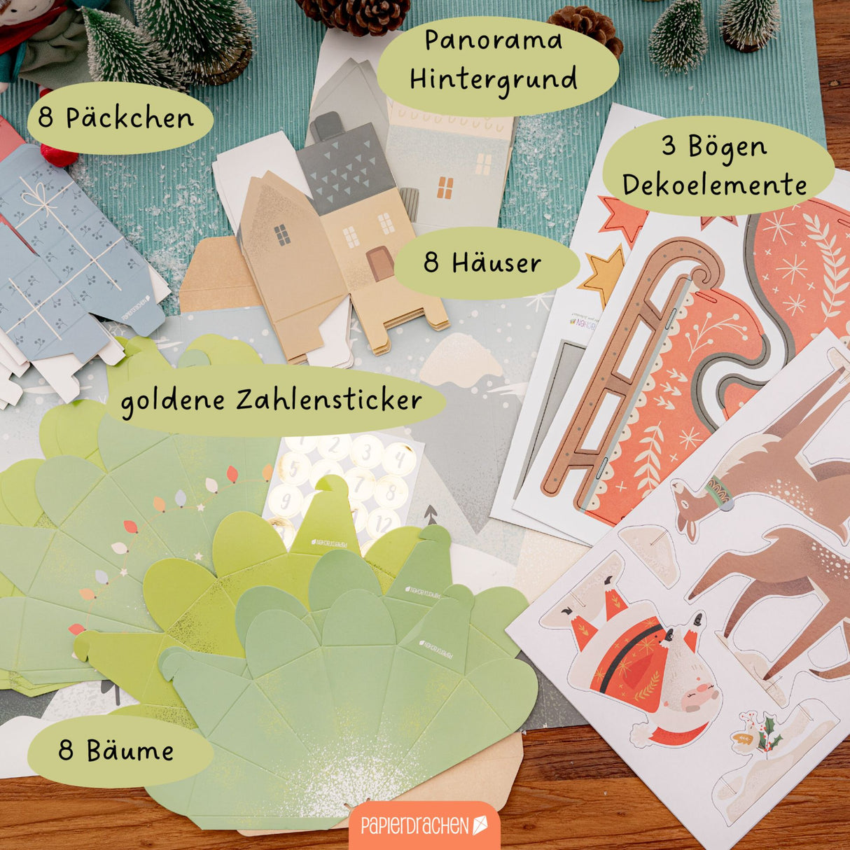 Adventskalender Schlitten