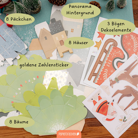 Adventskalender Schlitten