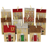 Adventskalender Häuser zum Ausmalen