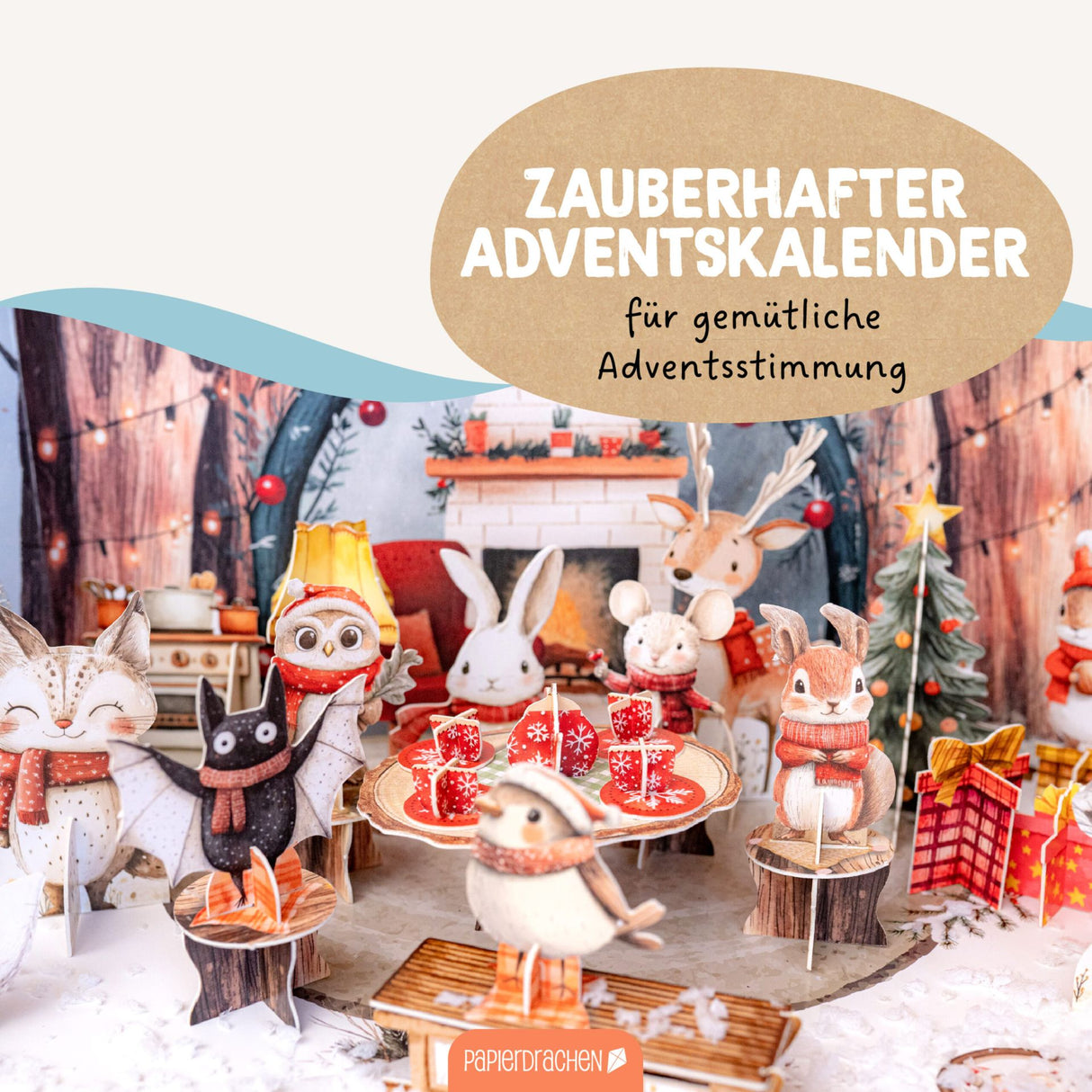 Adventskalender Teeparty Waldtiere