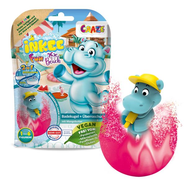 CRAZE Überraschungsbadekugel Hippo