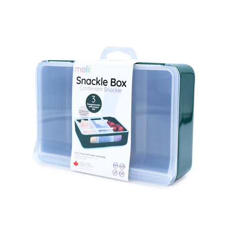 Znünibox Snackbox Melii mit 3 Fächern Grün