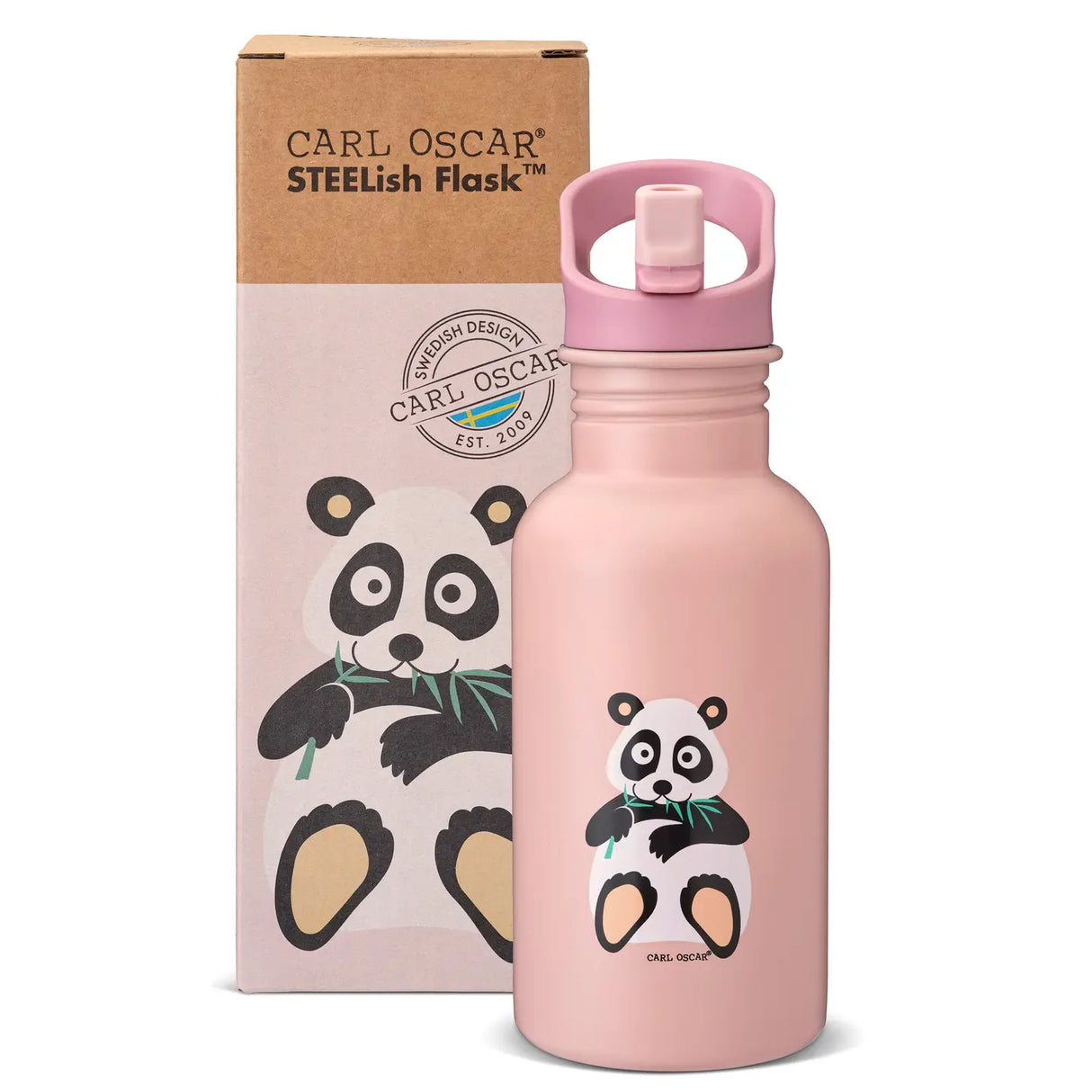 Edelstahl Trinkflasche Carl Oscar Panda