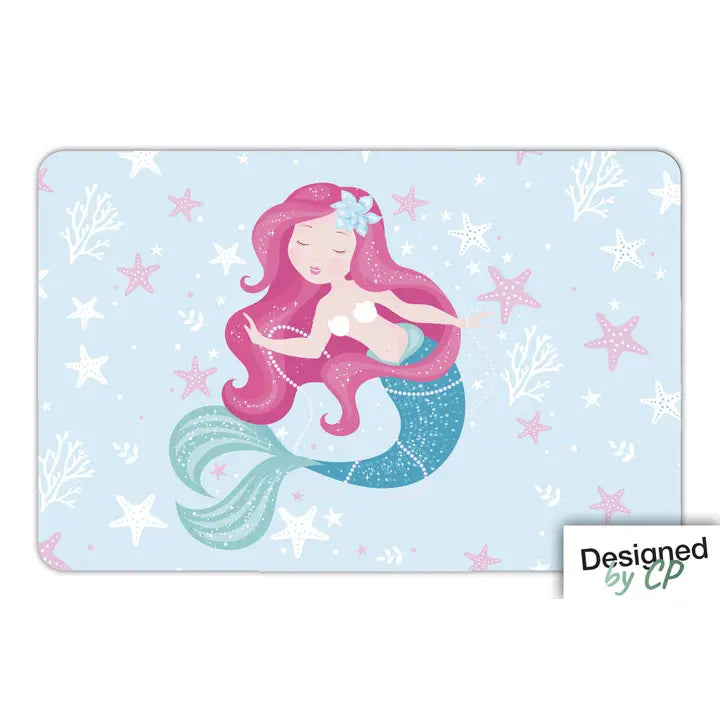 Kinder Tischset Meerjungfrau Blau
