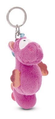 Schlüsselanhänger Plüsch Seepferd Pink