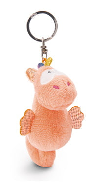 Schlüsselanhänger Plüsch Seepferd Orange