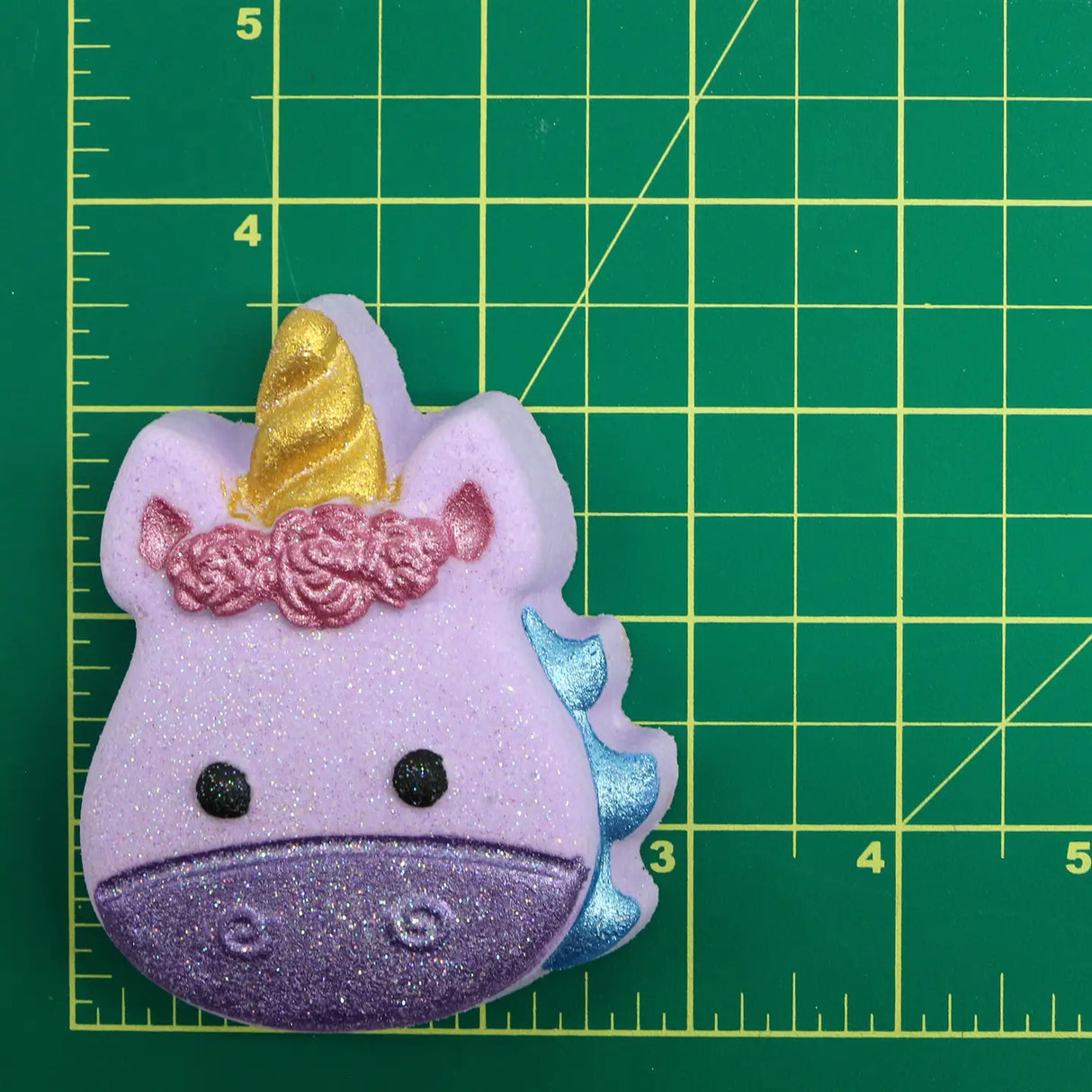 Badekugel Mini handgemacht Einhornkopf