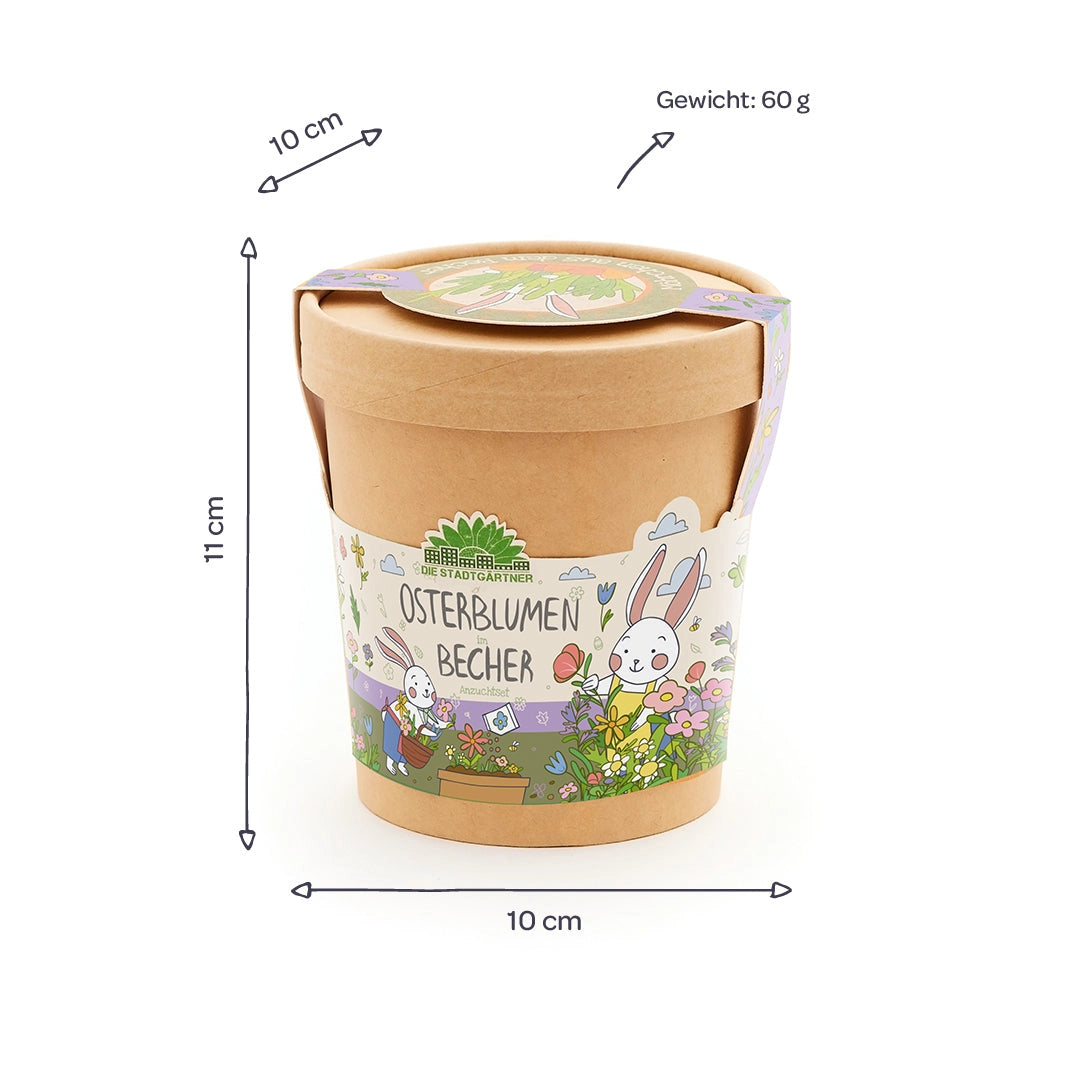 Osterblumen im Becher