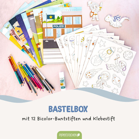 Bastelbox Papierdrachen Abenteuer & Berufe