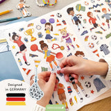 Kreatives Fussballwelt Heft - Malen, Rätseln & Stickern