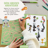 Kreatives Fussballwelt Heft - Malen, Rätseln & Stickern