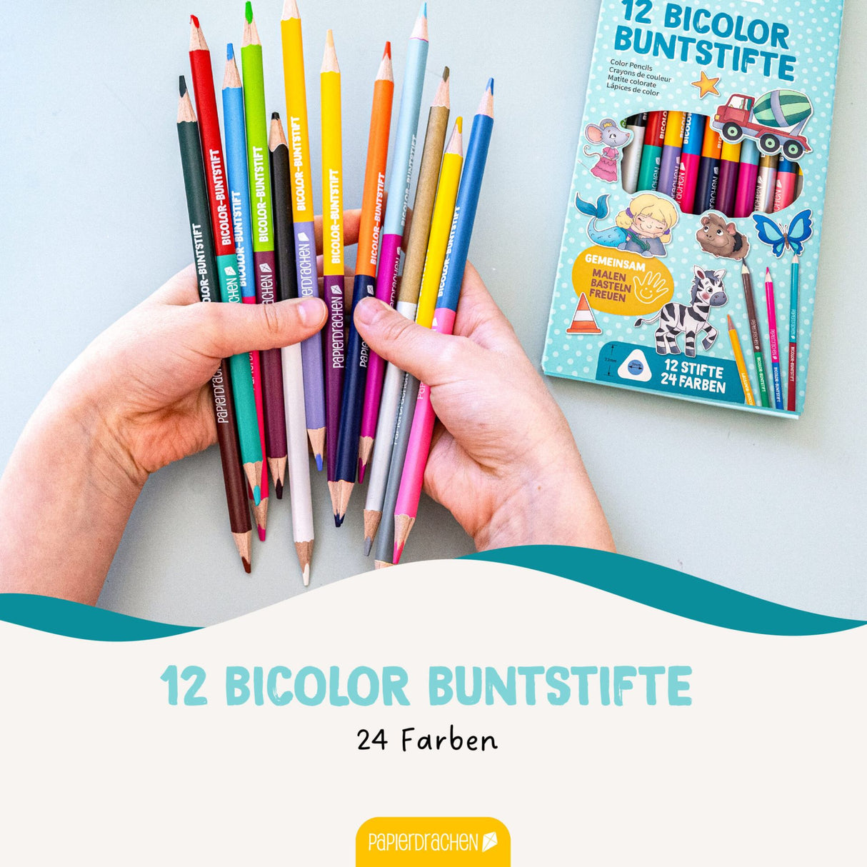 12 Bicolor Buntstifte Standard