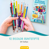 12 Bicolor Buntstifte Standard