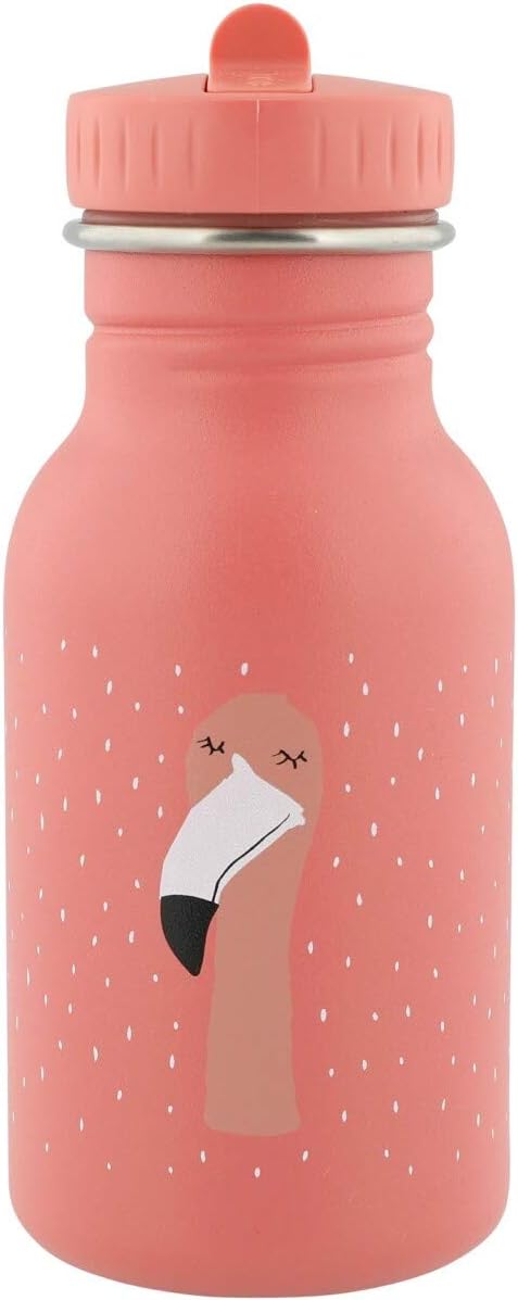 Kinder Edelstahl Trinkflasche Trixie Flamingo 350ml