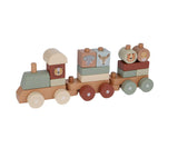 Holz Eisenbahn mit Steckformen Zootiere Nature
